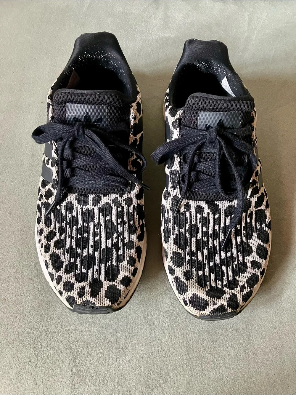 Men’s Adidas Swift Cheetah Print Mesh Shoes